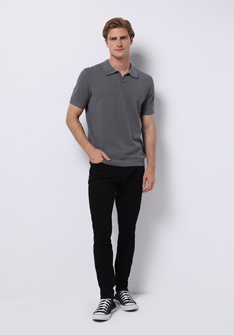 Afișați detalii pentru Pulover Cu Mâneci Scurte De Barbati Verde Regular Fit  Cl1075916