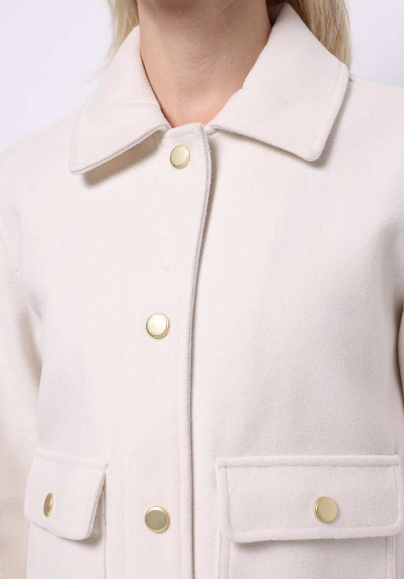 Afișați detalii pentru Jacheta De Dama Alb Regular Fit  Cl1075710