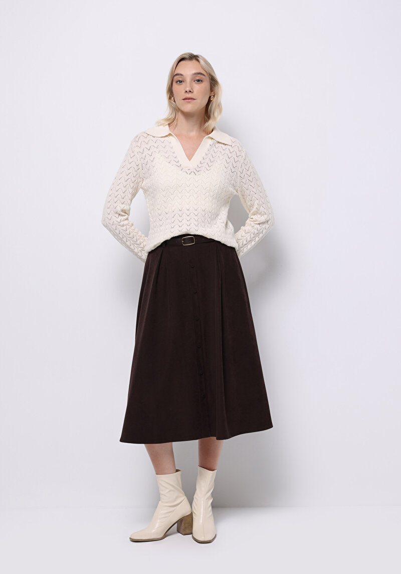 Imagine a Pulover De Dama Alb Regular Fit Cl1075724