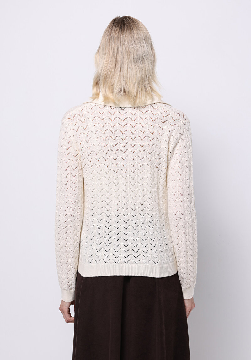 Imagine a Pulover De Dama Alb Regular Fit Cl1075724