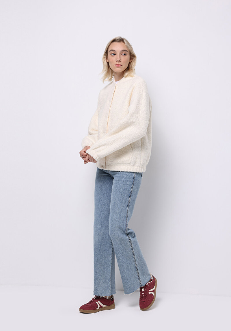 Imagine a Jacheta De Dama Ecru Regular Fit Cl1076096