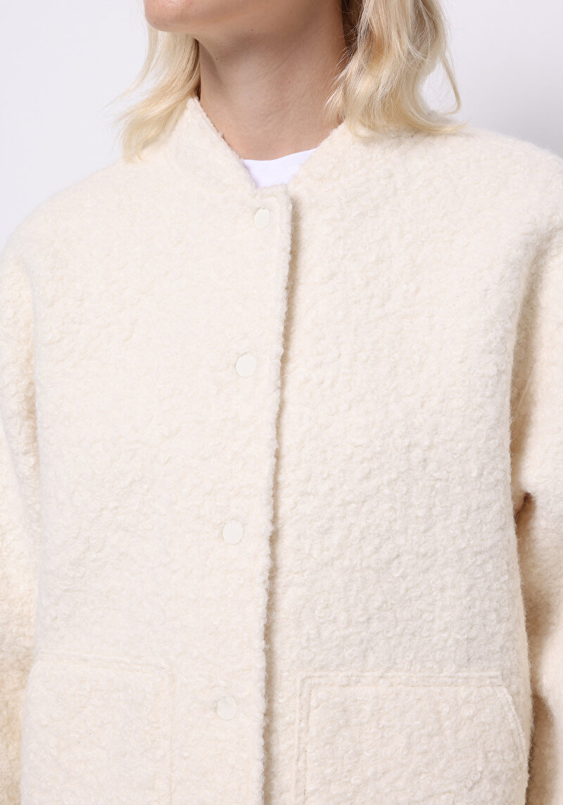 Imagine a Jacheta De Dama Ecru Regular Fit Cl1076096