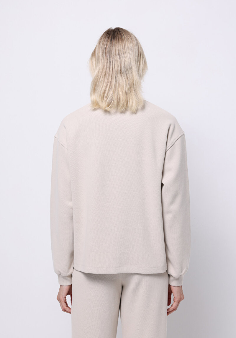 Afișați detalii pentru Hanorac / Bluza De Dama Bej Regular Fit  Cl1076453