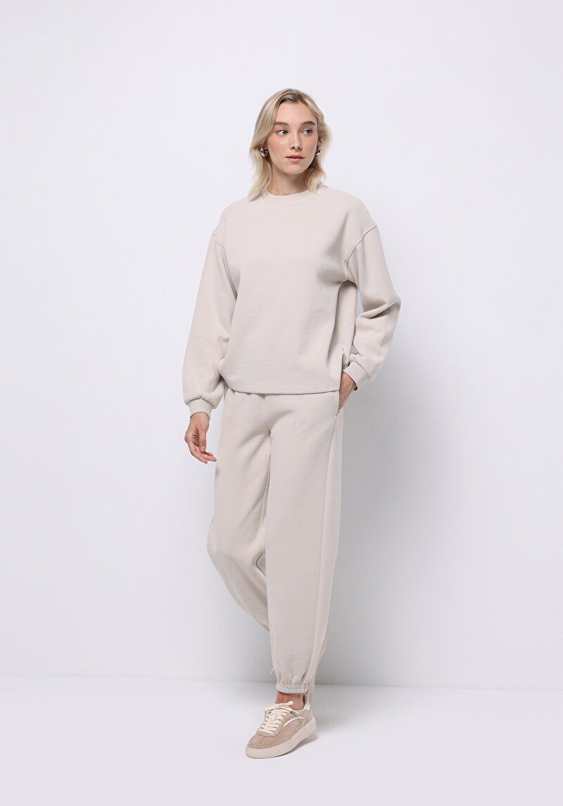 Afișați detalii pentru Hanorac / Bluza De Dama Bej Regular Fit  Cl1076453