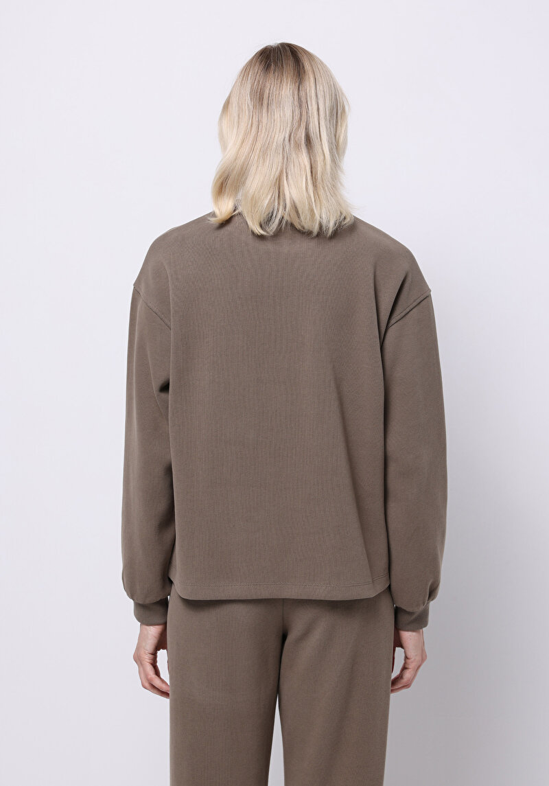 Imagine a Hanorac / Bluza De Dama Bej Regular Fit Cl1076453