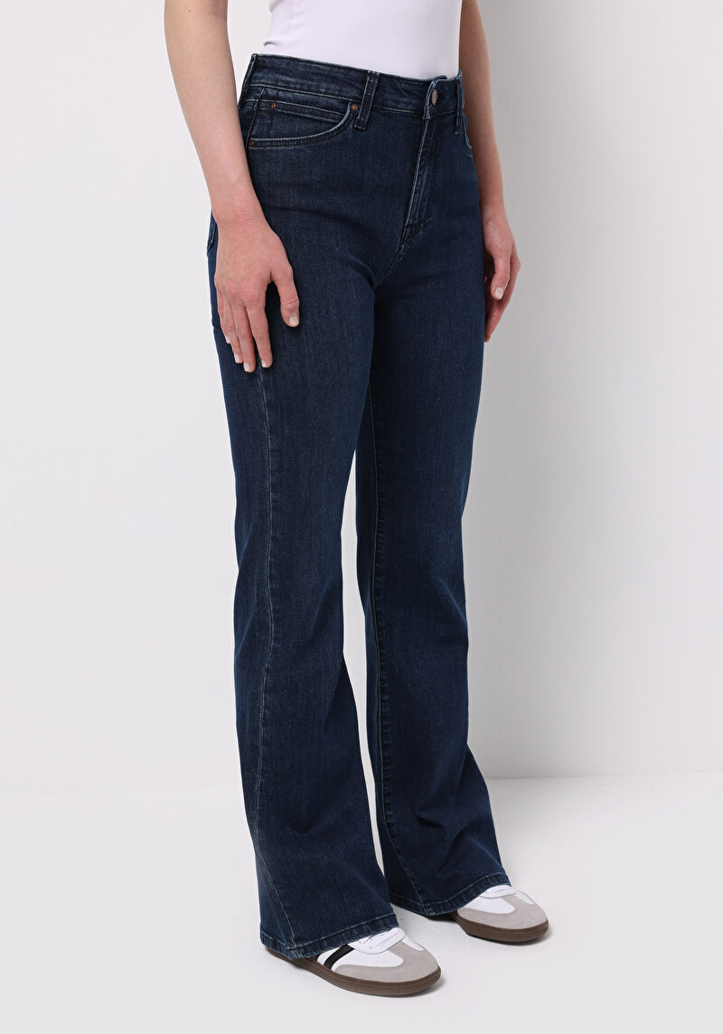 Afișați detalii pentru Pantaloni De Dama Albastru Marin Regular Fit 791 Monica Cl1076743