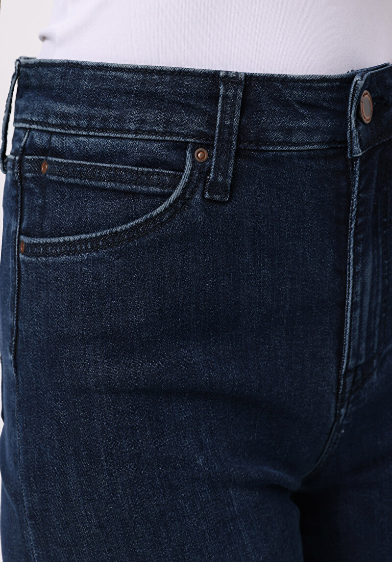 Afișați detalii pentru Pantaloni De Dama Albastru Marin Regular Fit 791 Monica Cl1076743