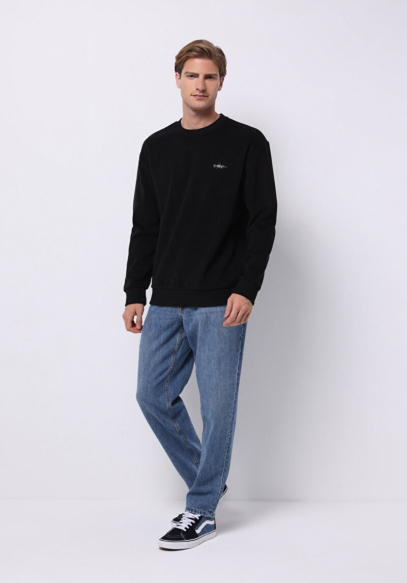 Imagine a Hanorac / Bluza De Barbati Negru Comfort Fit Cl1070969