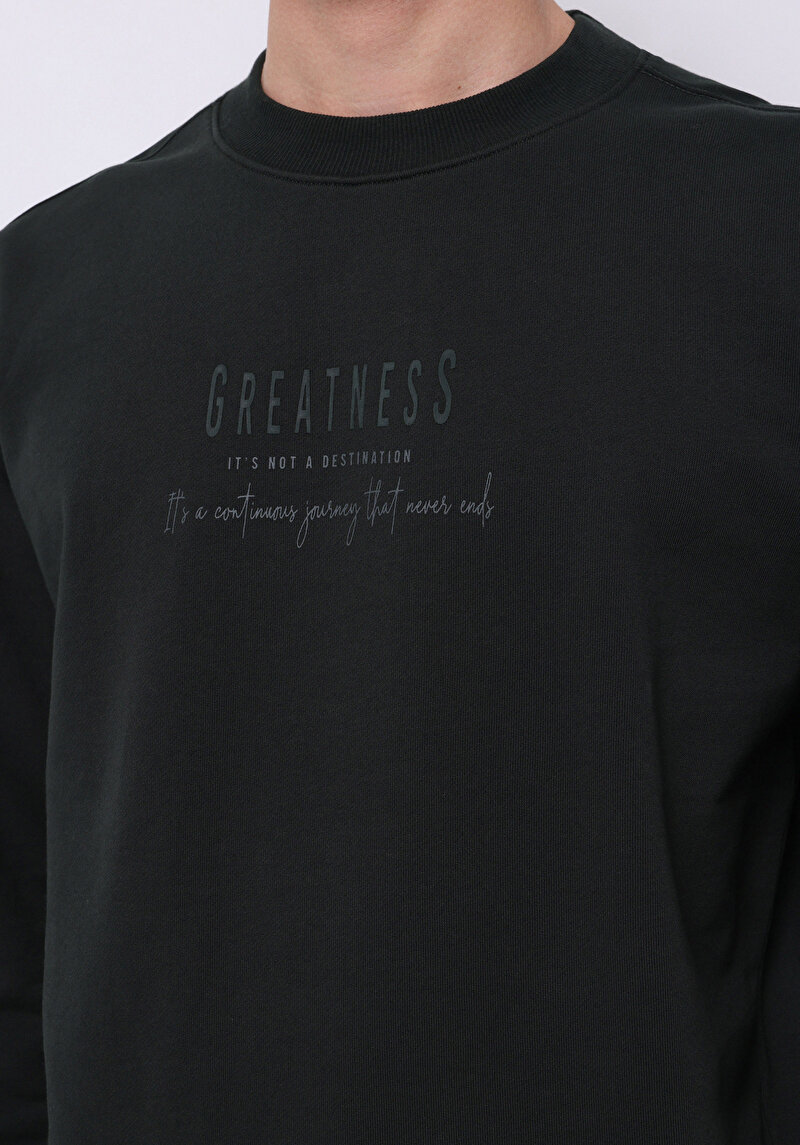 Imagine a Hanorac / Bluza De Barbati Kaki Comfort Fit Cl1075709