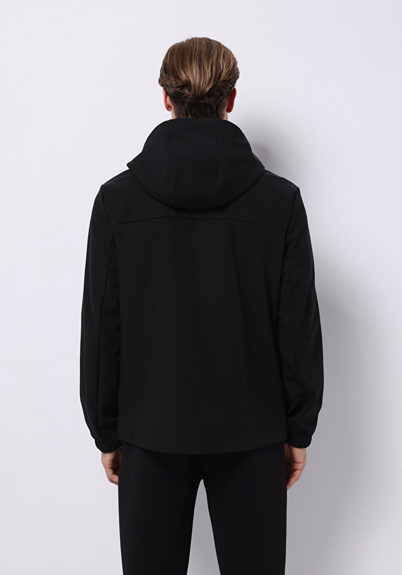 Afișați detalii pentru Jacheta De Ploaıe De Barbati Negru Slim Fit  Cl1076148