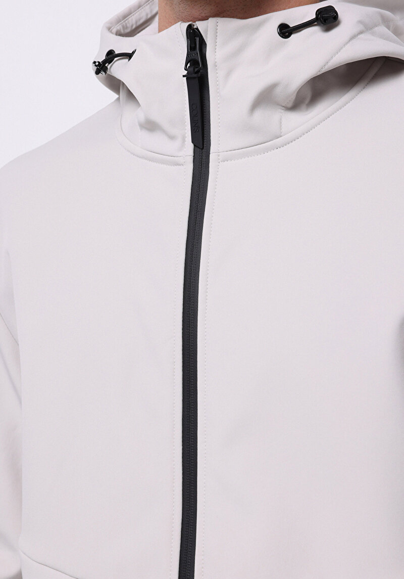 Imagine a Jacheta De Ploaıe De Barbati Alb Slim Fit Cl1076148