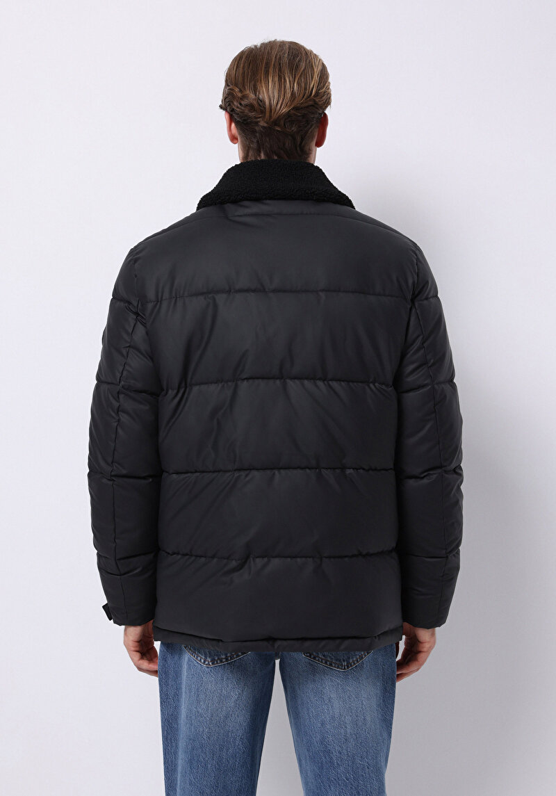 Afișați detalii pentru Jacheta De Barbati Negru Regular Fit  Cl1076201