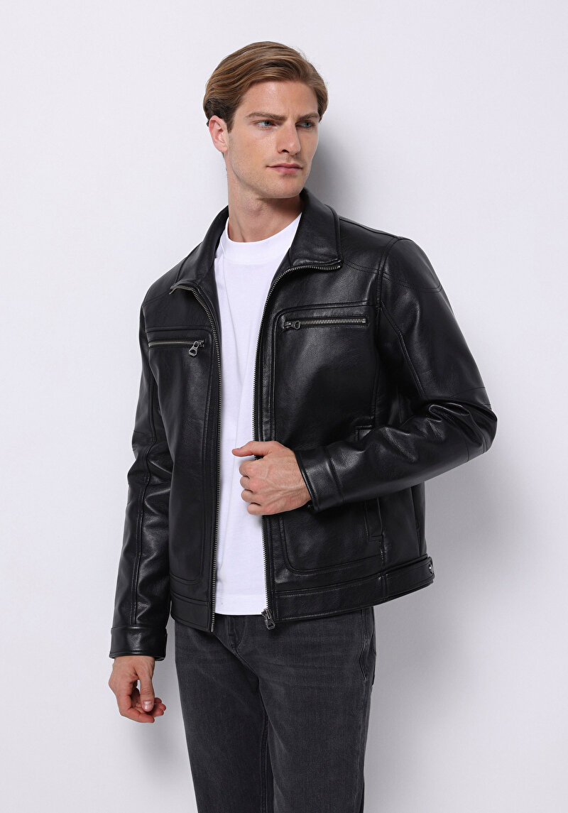 Imagine a Jacheta De Barbati Negru Slim Fit  Cl1076210