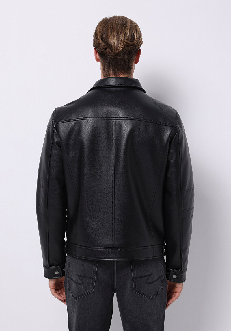 Afișați detalii pentru Jacheta De Barbati Negru Slim Fit  Cl1076210