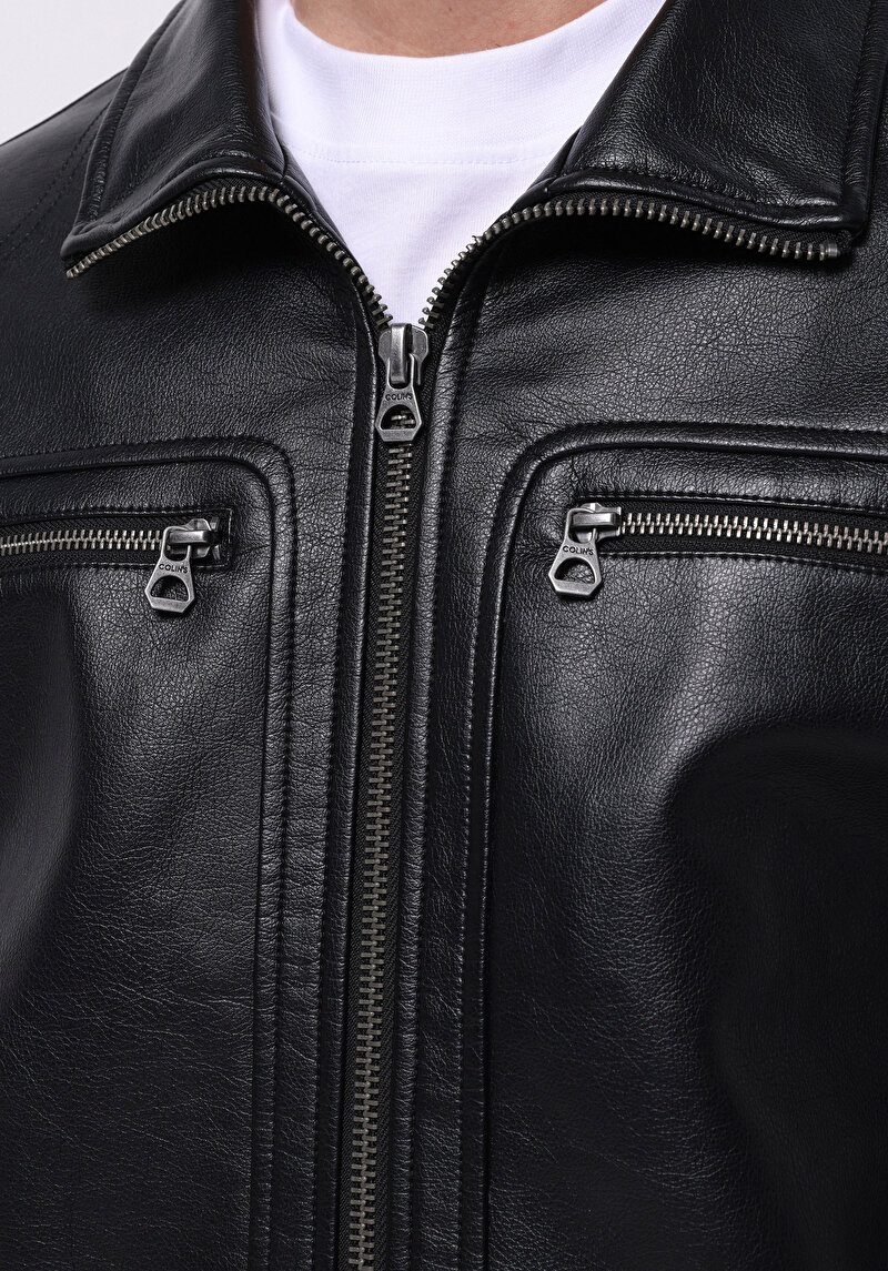 Afișați detalii pentru Jacheta De Barbati Negru Slim Fit  Cl1076210