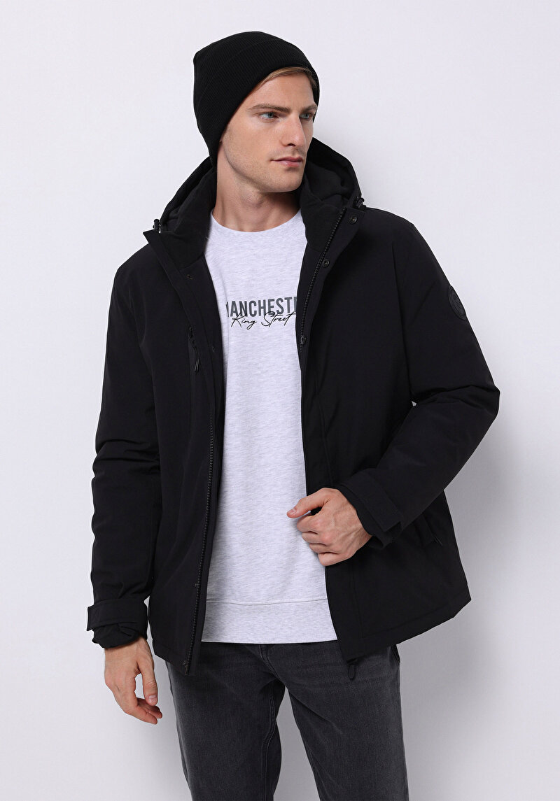 Imagine a Jacheta De Barbati Negru Regular Fit  Cl1076382
