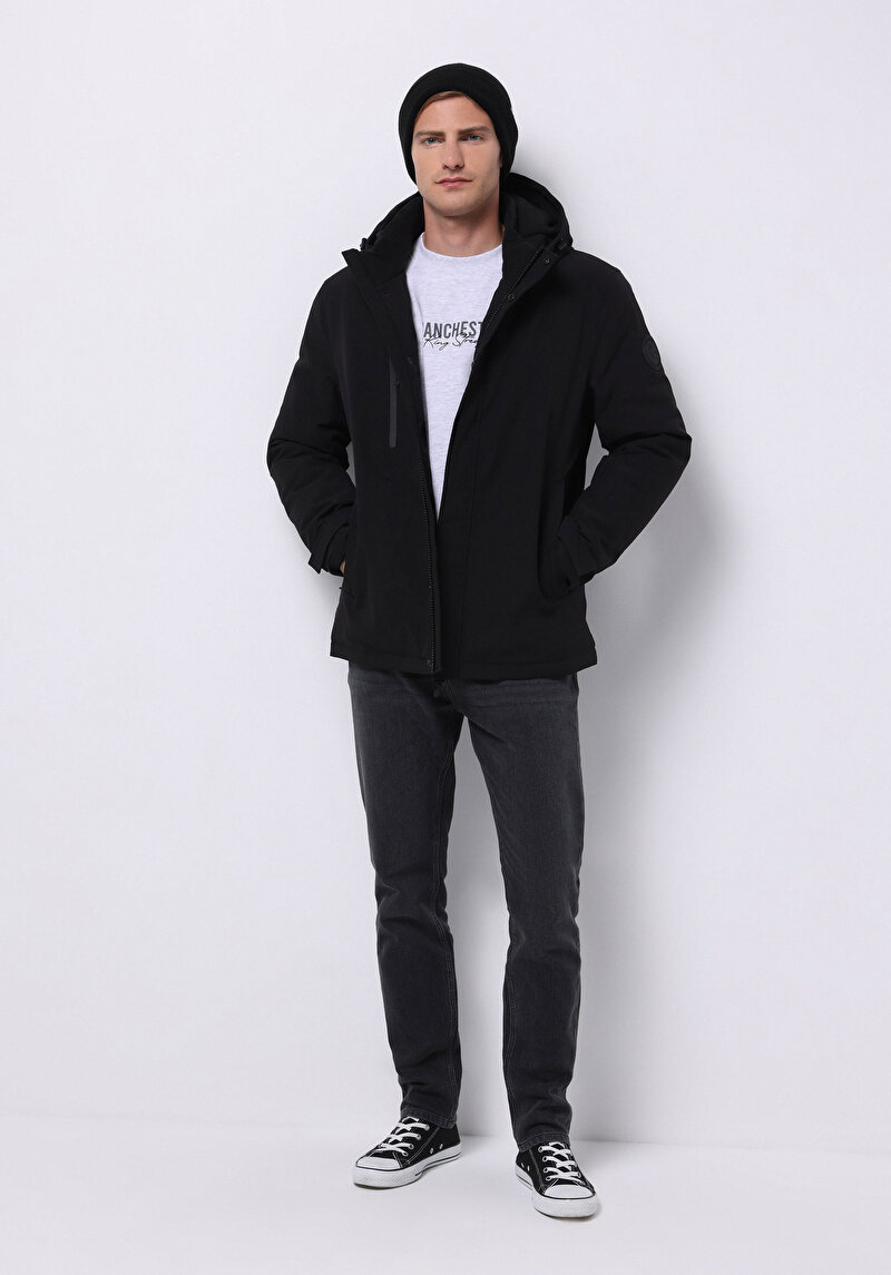 Imagine a Jacheta De Barbati Negru Regular Fit Cl1076382