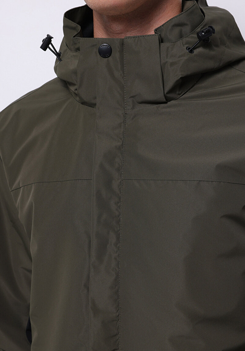 Afișați detalii pentru Jacheta De Ploaıe De Barbati Kaki Regular Fit  Cl1076536