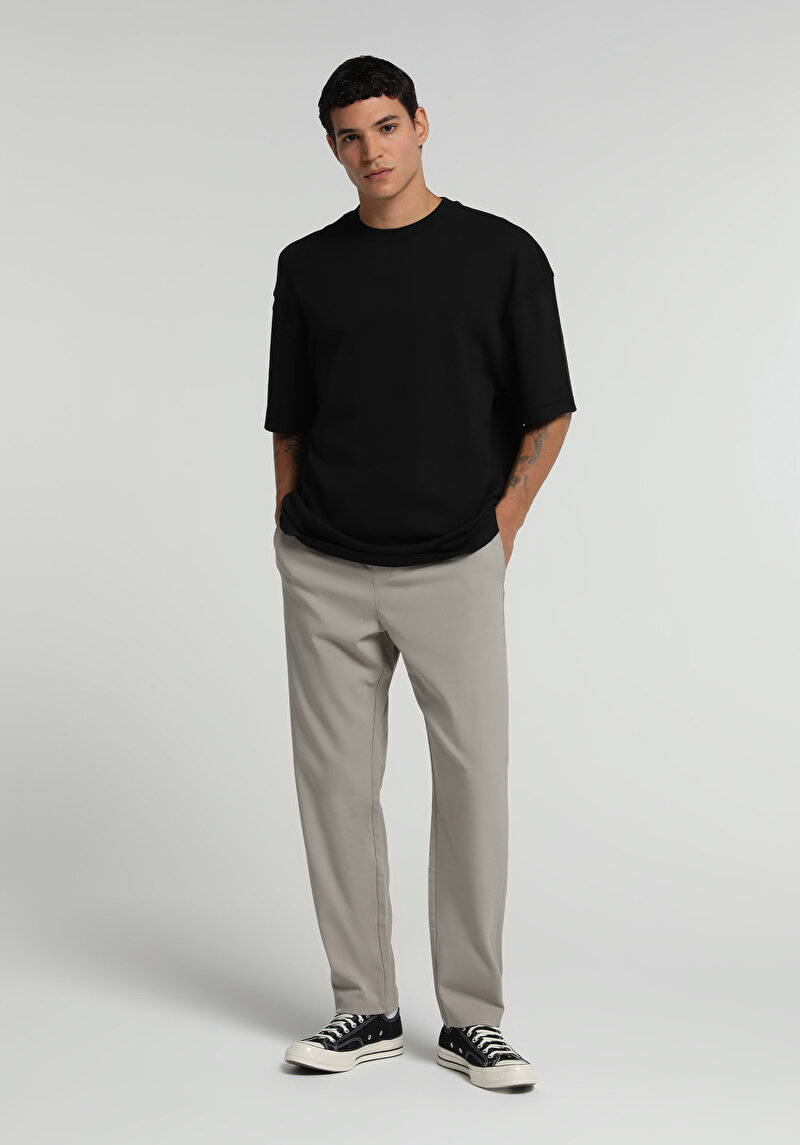 Imagine a Tricou Cu Maneca Scurta De Barbati Negru Oversize Fit Cl1076602