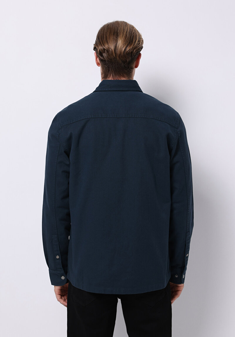 Afișați detalii pentru Jachetă De Barbati Albastru Marin Comfort Fit  Cl1075294