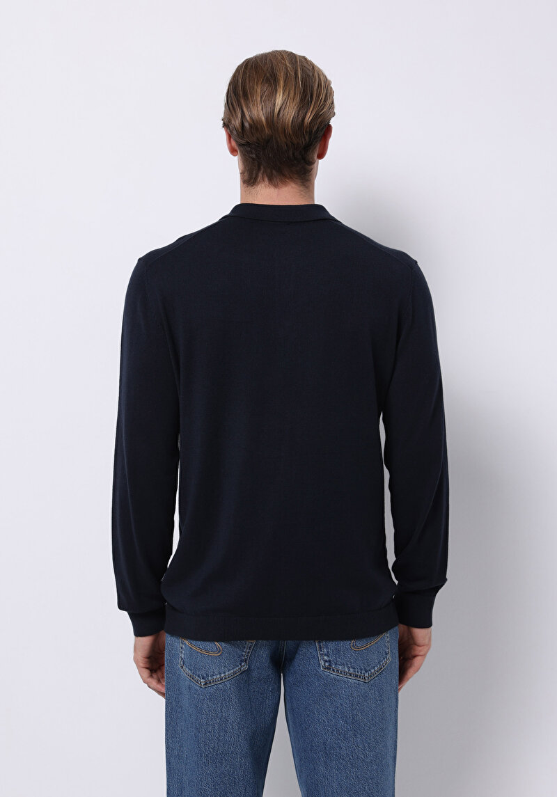 Imagine a Pulover De Barbati Albastru Marin Regular Fit Cl1076070