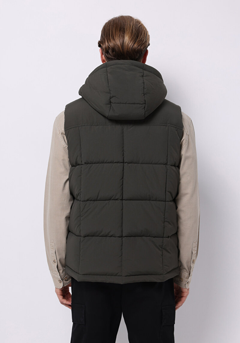 Afișați detalii pentru Vesta De Barbati Kaki Regular Fit  Cl1076195