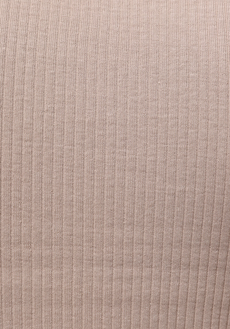 Afișați detalii pentru Pulover Cu Mâneci Scurte De Dama Bej Slim Fit  Cl1070207