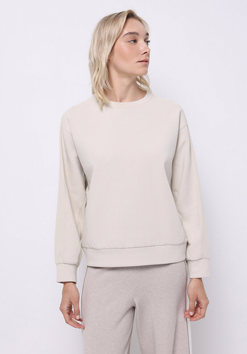 Imagine a Hanorac / Bluza De Dama Bej Regular Fit  Cl1076150