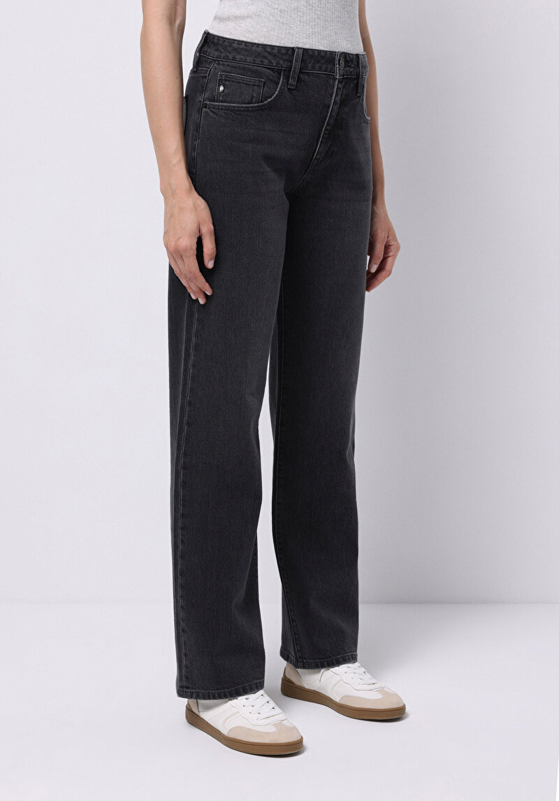 Afișați detalii pentru Pantaloni De Dama Negru Straight Fit  Cl1076566