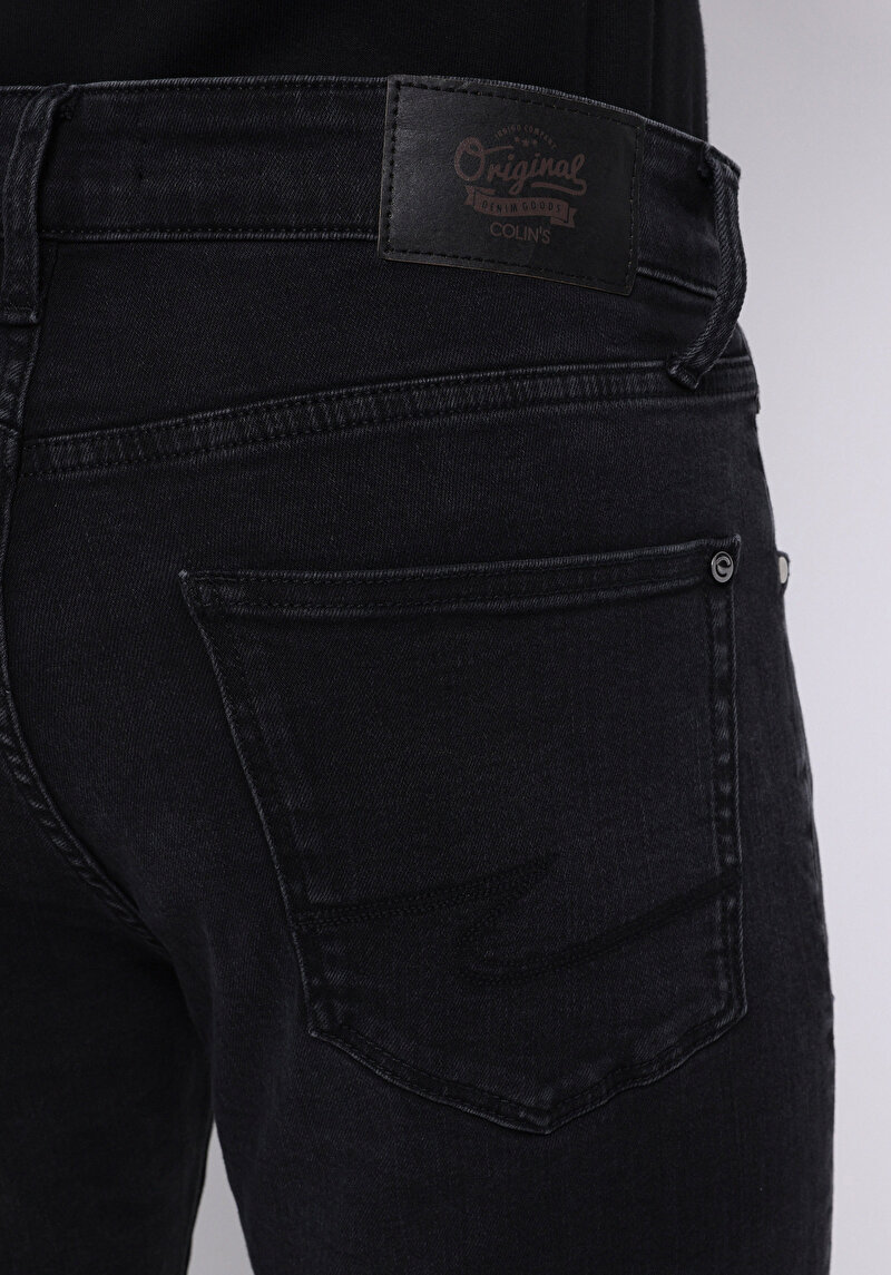 Afișați detalii pentru Pantaloni De Barbati Negru Skinny Fit  Cl1075978