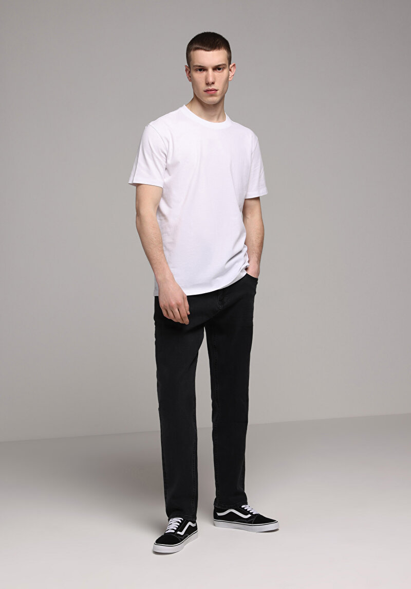 Imagine a Pantaloni De Barbati Negru Regular Fit 067 Jack Cl1076021