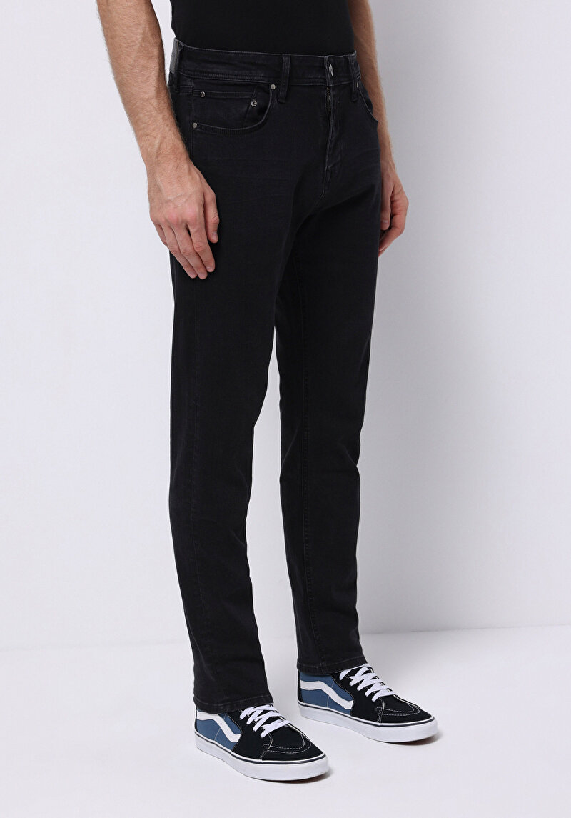Afișați detalii pentru Pantaloni De Barbati Negru Regular Fit 067 Jack Cl1076021