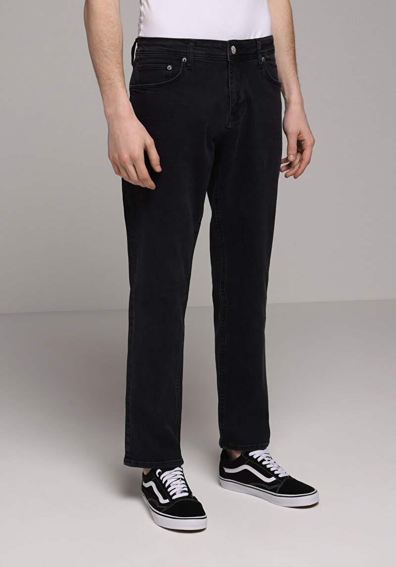 Imagine a Pantaloni De Barbati Negru Regular Fit 067 Jack Cl1076021