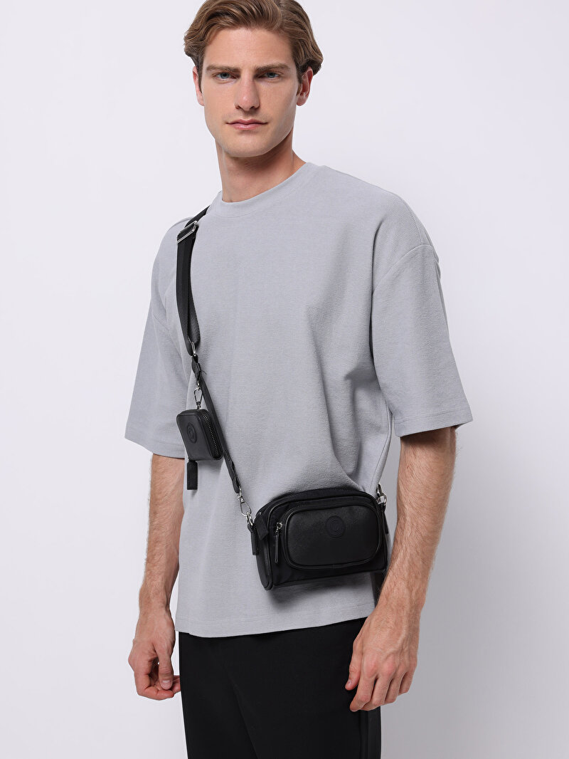 Imagine a Geanta De Barbati Negru Modern Fit  Cl1075926