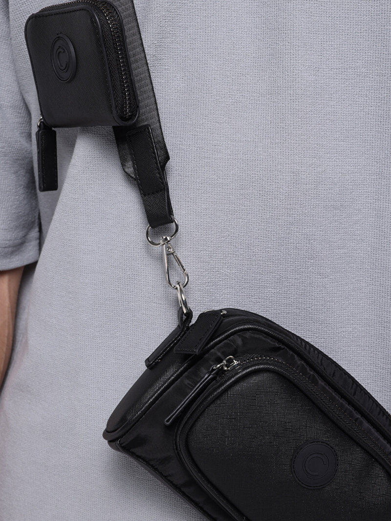 Imagine a Geanta De Barbati Negru Modern Fit Cl1075926