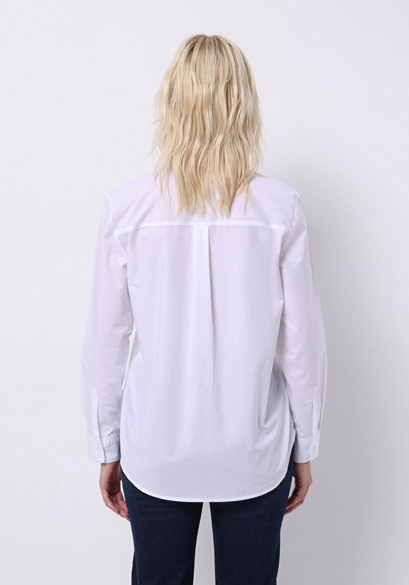 Afișați detalii pentru Camasa Cu Maneca Lunga De Dama Alb Regular Fit  Cl1075215