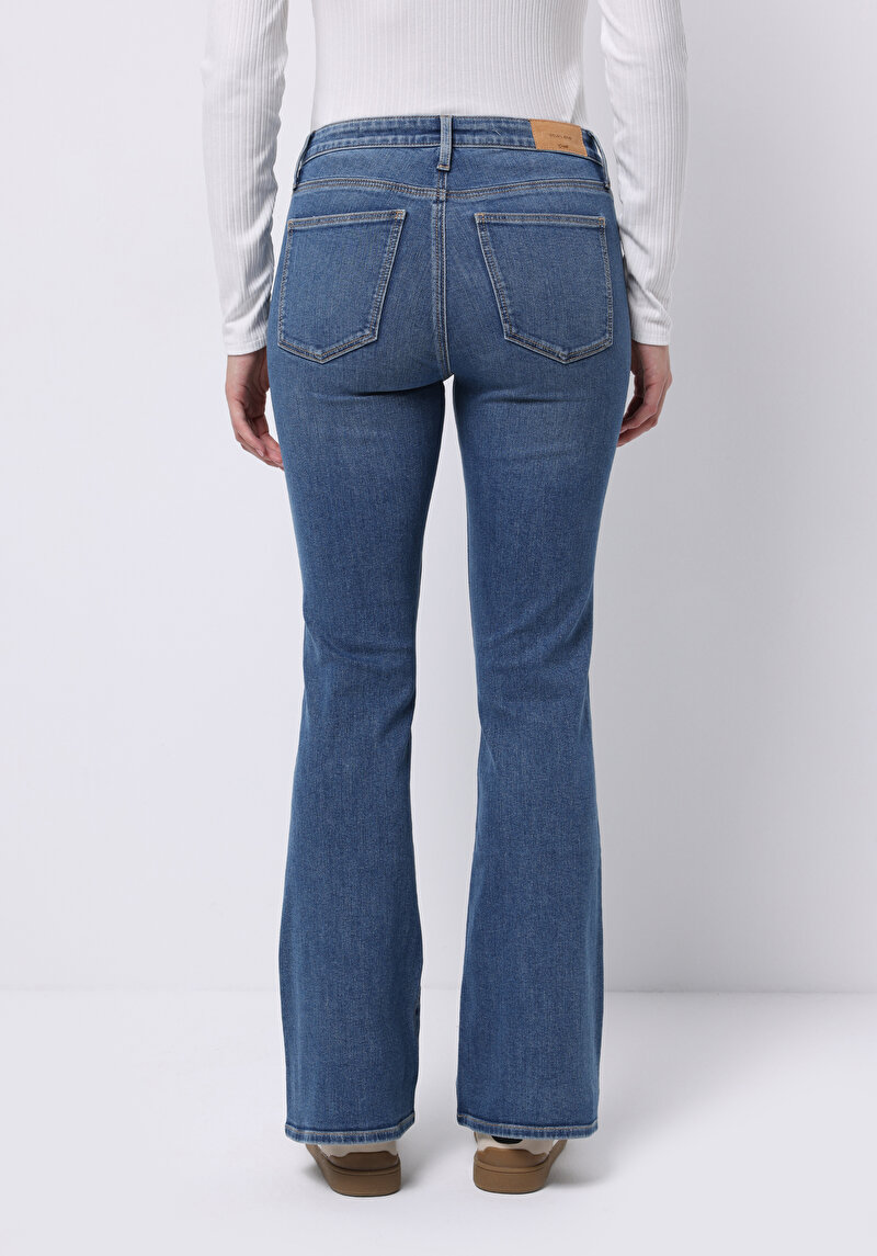 Afișați detalii pentru Pantaloni De Dama Albastru Deschis Slim Fit  Cl1076569