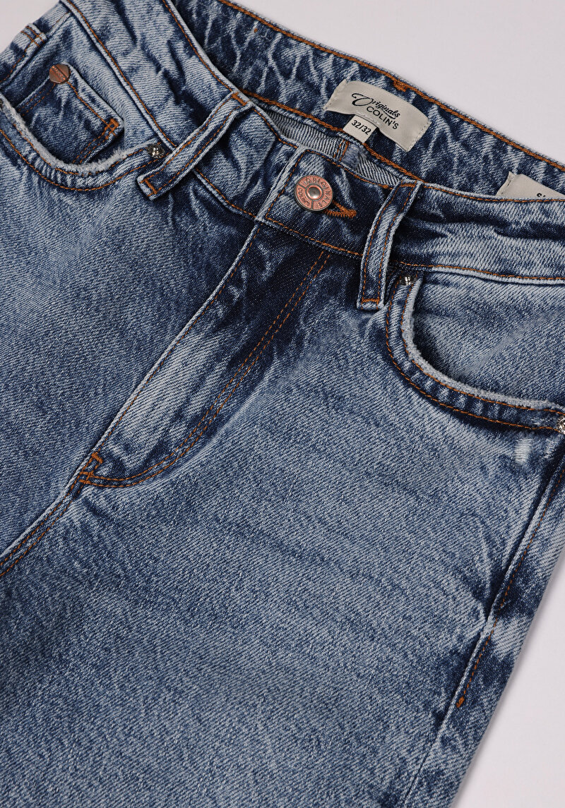 Imagine a Pantaloni De Dama Albastru Slim Fit 703 Carla Cl1074858