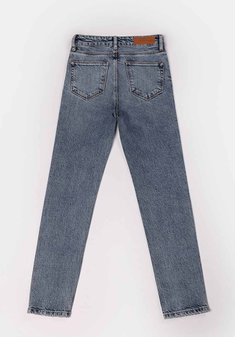 Afișați detalii pentru Pantaloni De Dama Albastru Slim Fit 703 Carla Cl1074858