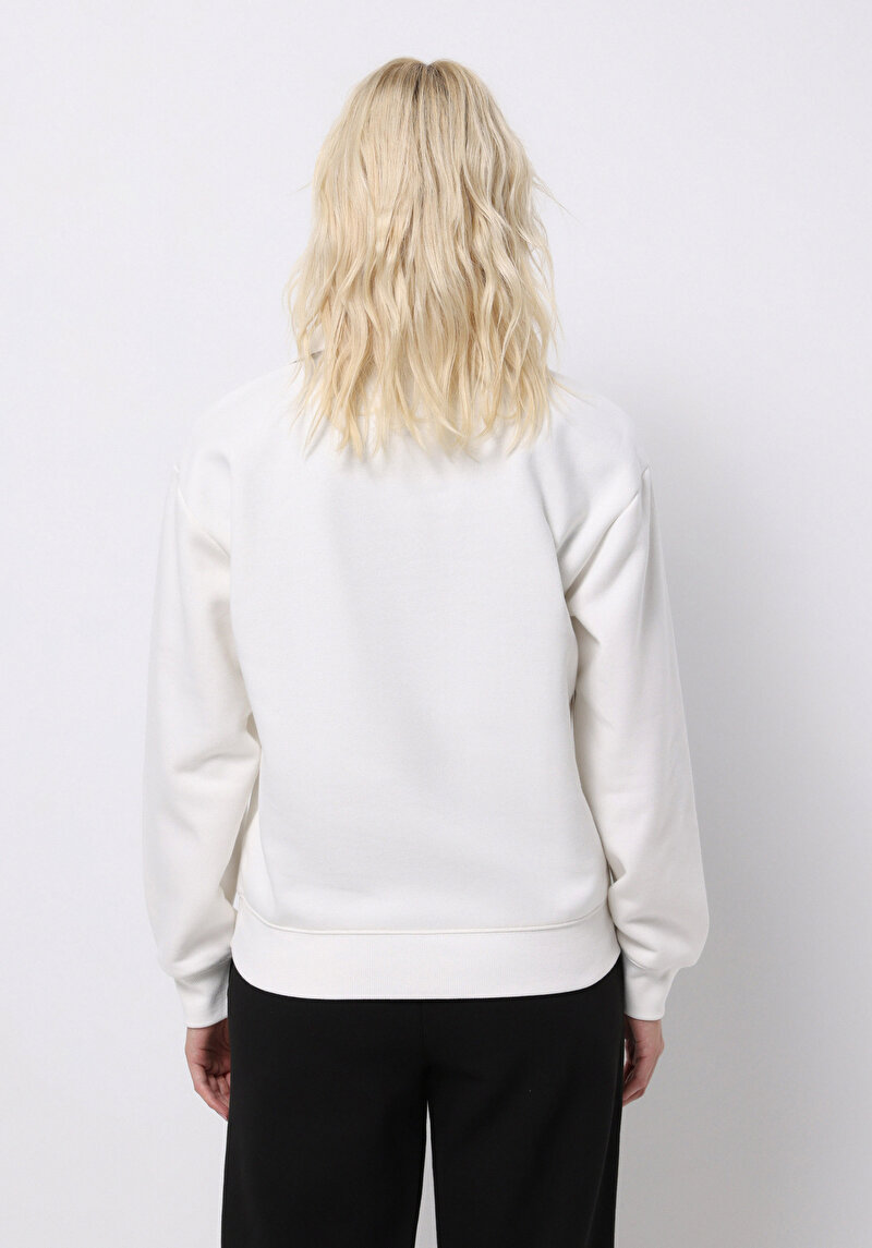 Afișați detalii pentru Hanorac / Bluza De Dama Alb Regular Fit  Cl1065678