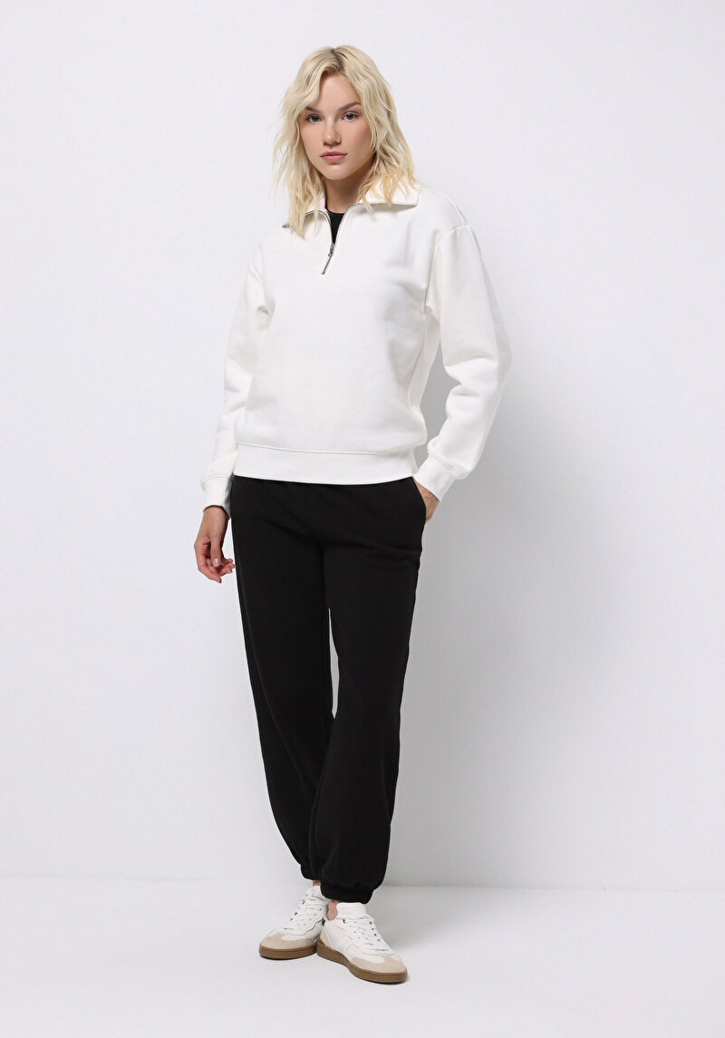 Afișați detalii pentru Hanorac / Bluza De Dama Alb Regular Fit  Cl1065678