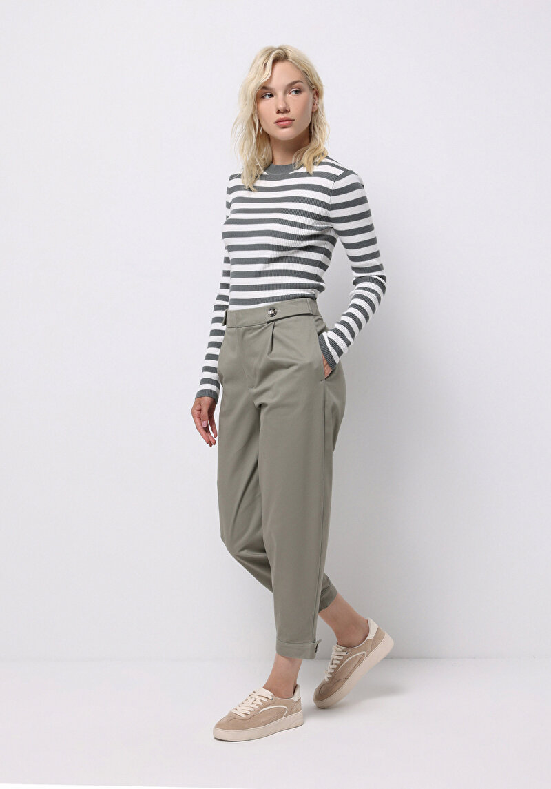 Imagine a Pantaloni De Dama Verde Regular Fit  Cl1075593