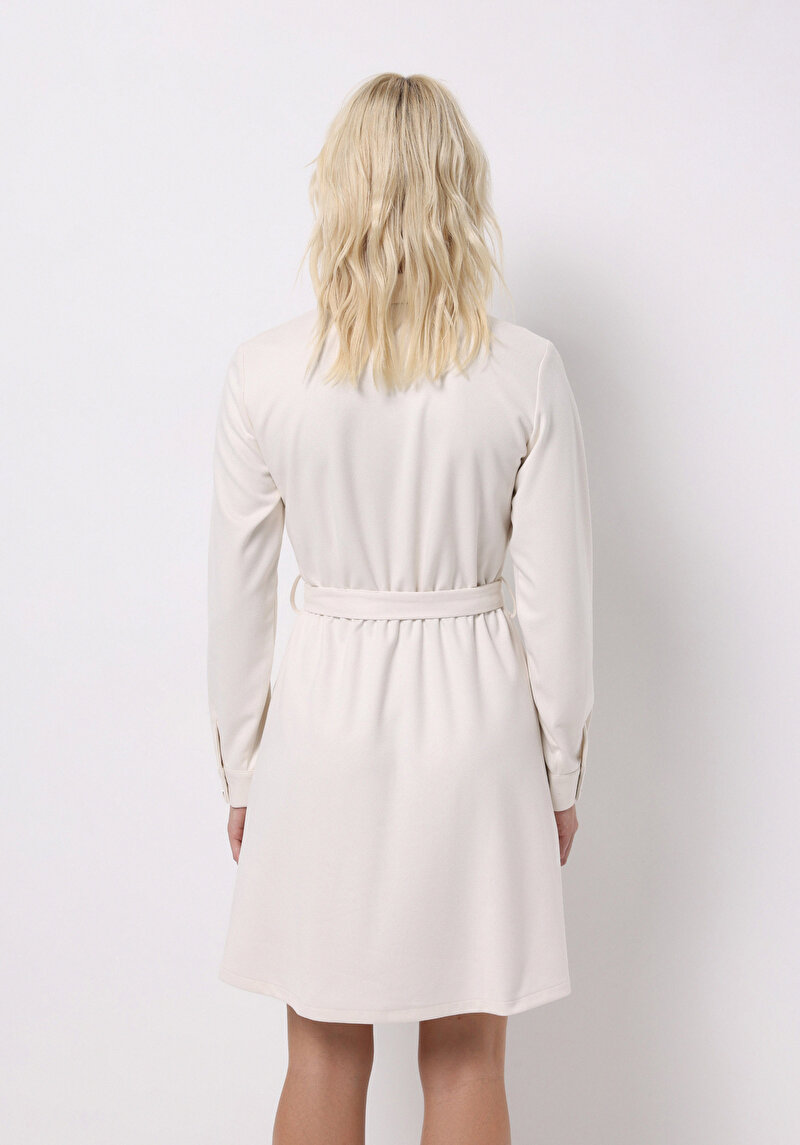 Afișați detalii pentru Rochie De Dama Ecru Regular Fit  Cl1075624