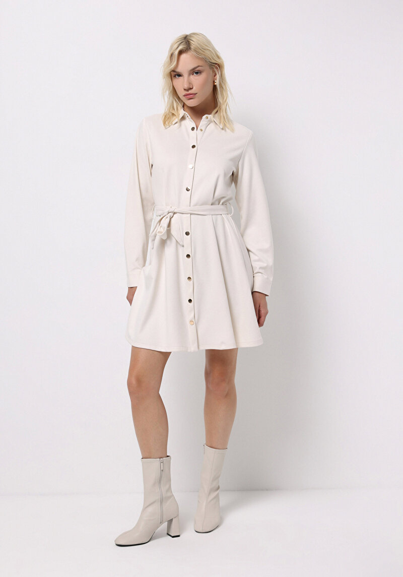 Imagine a Rochie De Dama Ecru Regular Fit Cl1075624