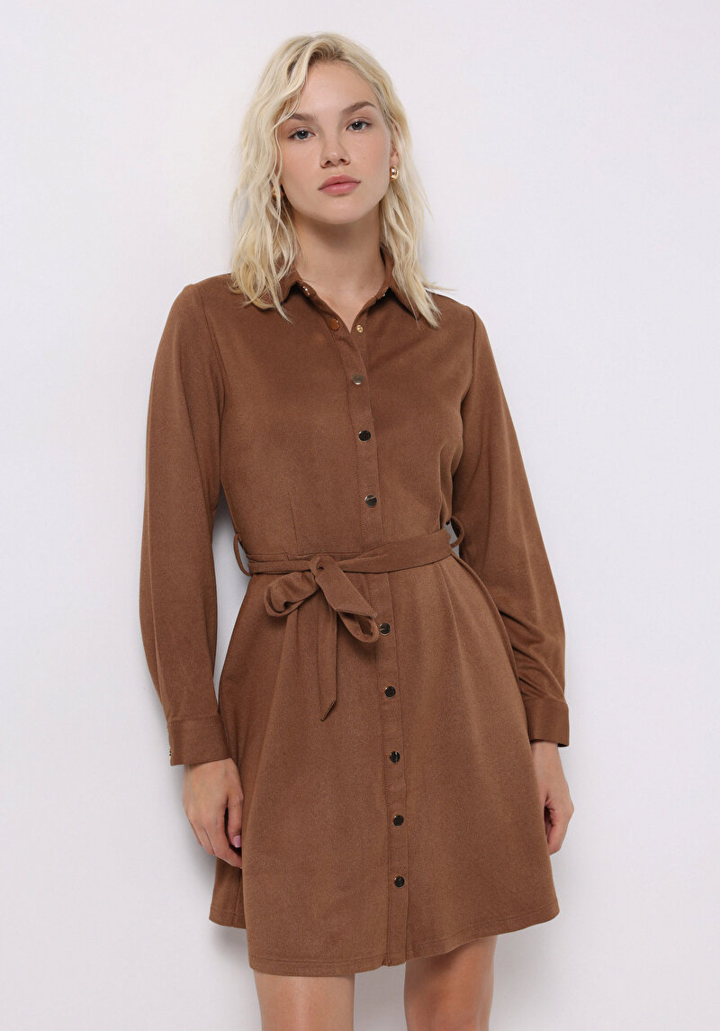 Imagine a Rochie De Dama Bej Regular Fit  Cl1075624