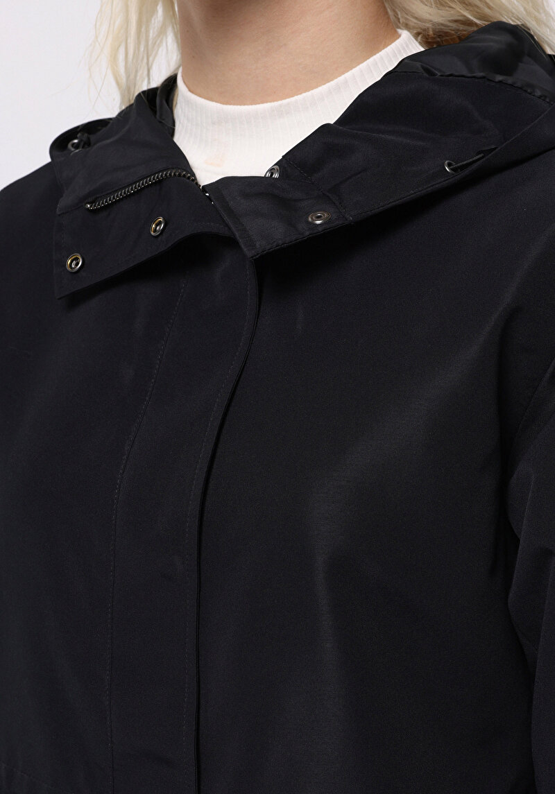 Afișați detalii pentru Jacheta De Ploaıe De Dama Negru Regular Fit  Cl1075673