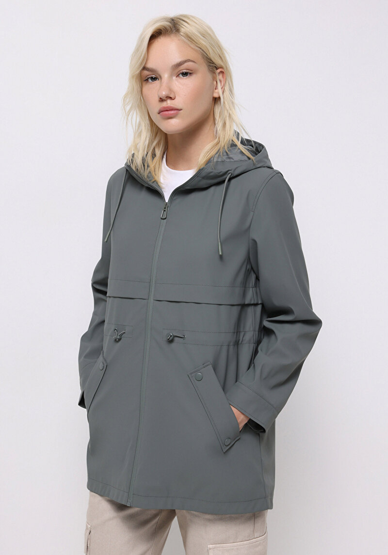 Imagine a Jacheta De Ploaıe De Dama Verde Regular Fit  Cl1075675