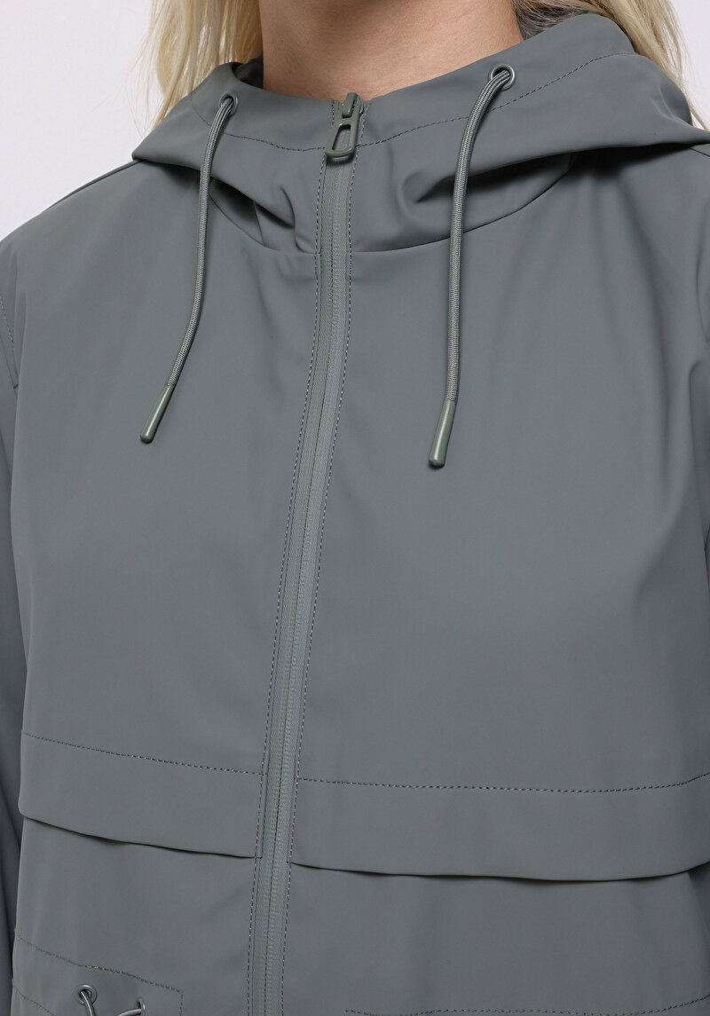 Imagine a Jacheta De Ploaıe De Dama Verde Regular Fit Cl1075675