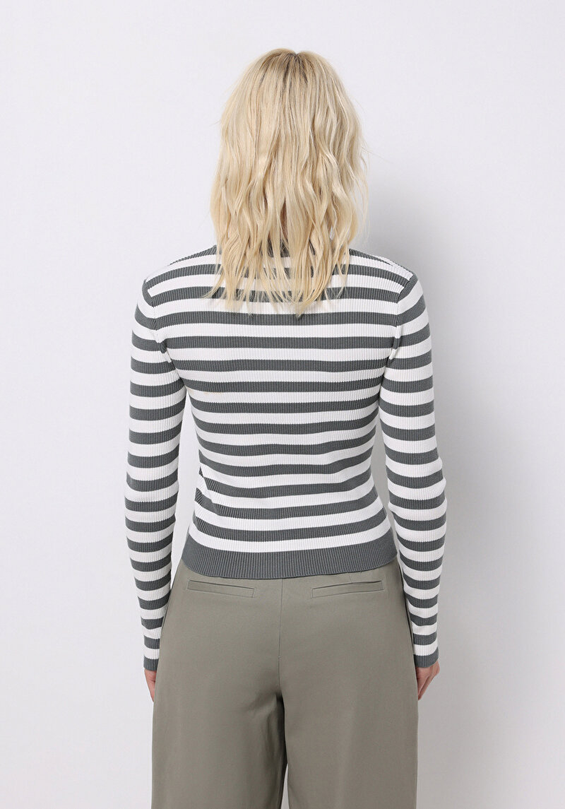 Imagine a Pulover De Dama Verde Slim Fit Cl1075725