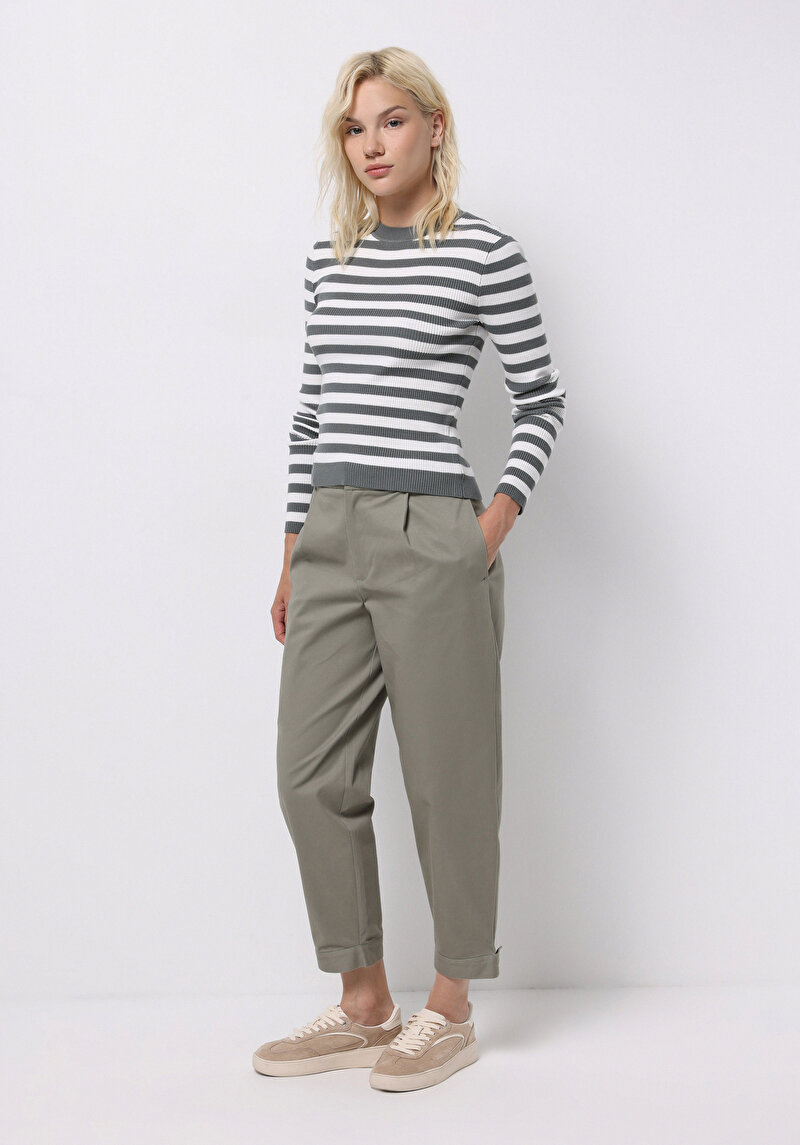 Imagine a Pulover De Dama Verde Slim Fit Cl1075725